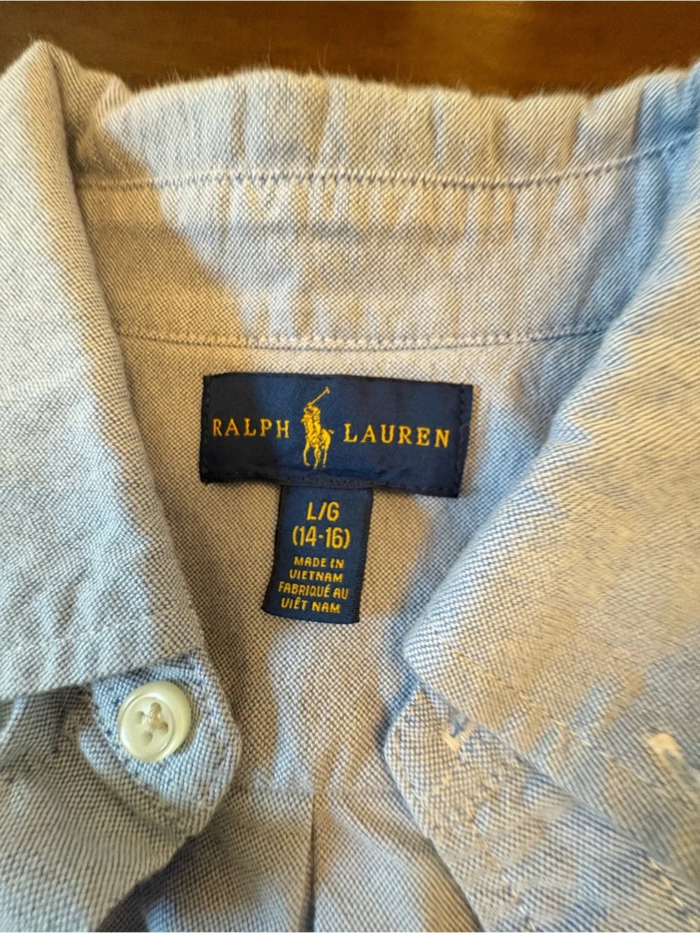 Ralph Lauren Light Blue Men's Oxford Button-Down Shirt